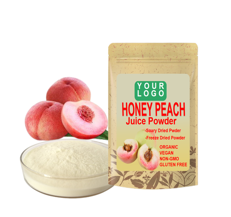 Oem Private Label Natural Organic Honey Peach Juice Powder Honey Peach Powder