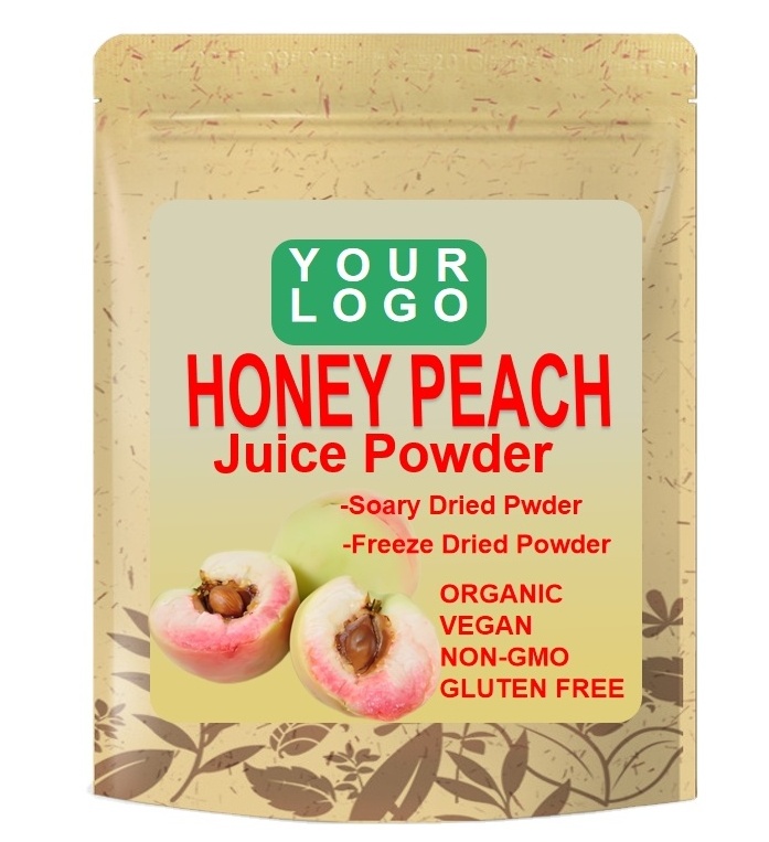 Oem Private Label Natural Organic Honey Peach Juice Powder Honey Peach Powder