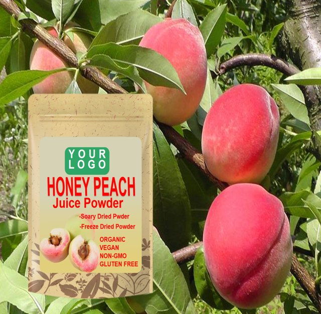 Oem Private Label Natural Organic Honey Peach Juice Powder Honey Peach Powder