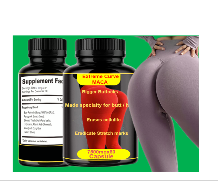 Organic Herbal Hips And Butt Enhancement Pills Ultimate Black Maca Pills For Butt Hips Enlargement