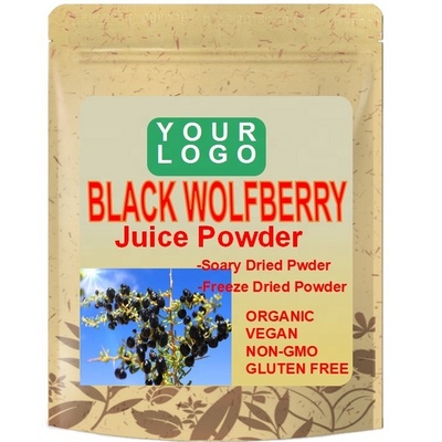 High Quality Cyanidin Wild Dried Black Wolfberry Goji Berry Anthocyanin Extract Powder Organic Black Goji Berry