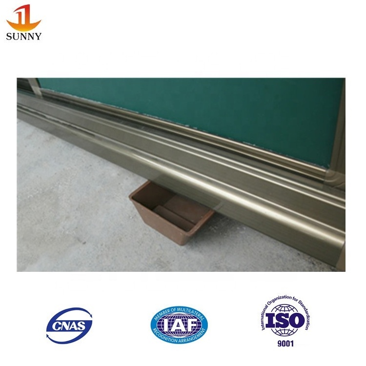 Factory direct supply educational equipment classroom teaching aluminium frame sliding chalkboard