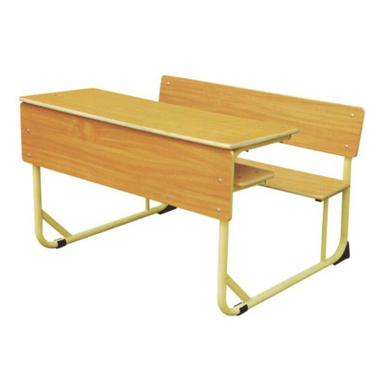 Cheap price school bench table/school furniture desk with bench