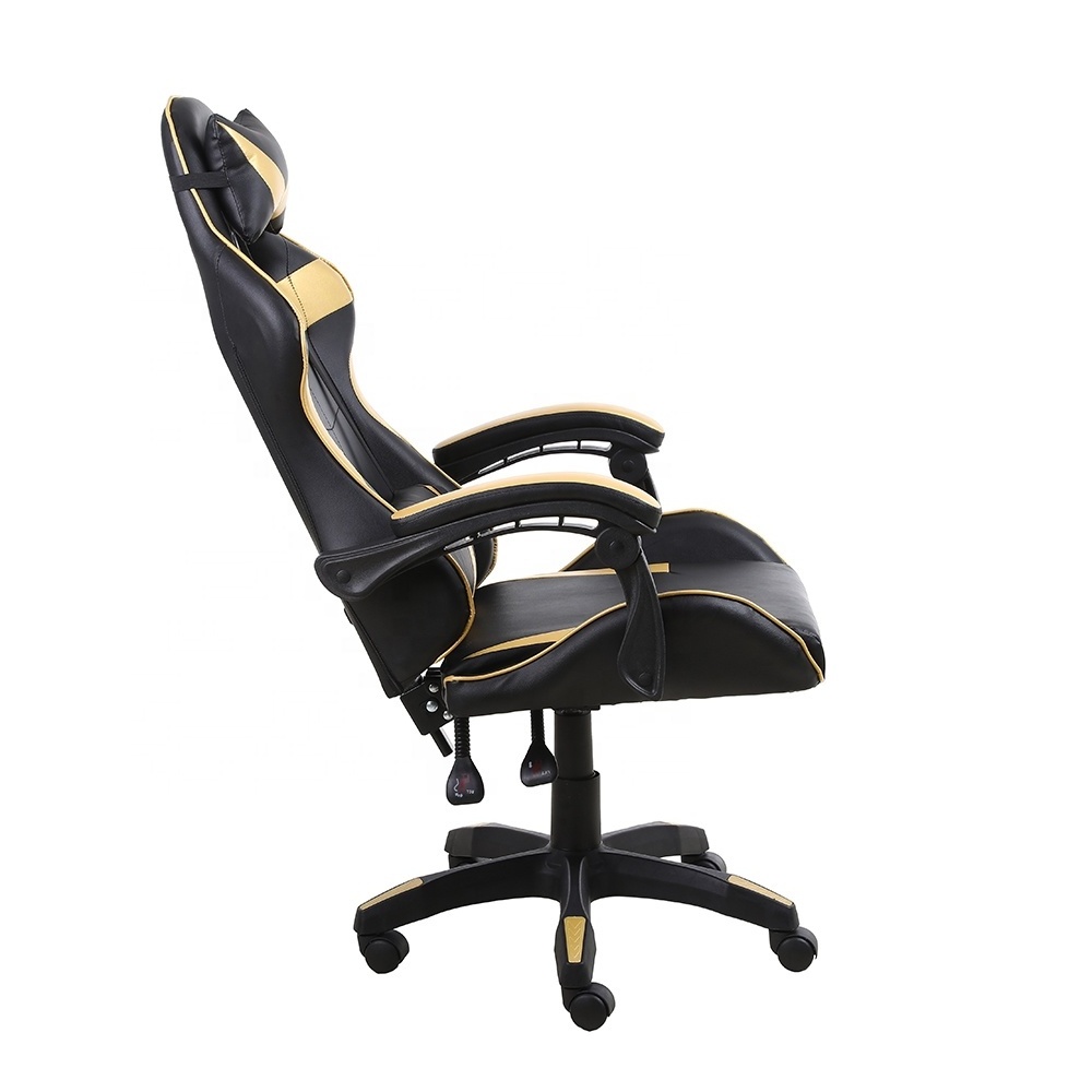 All Metal Linkage Cheap Wholesale Black yellow Gaming Racing chairs Office Game Gamer Seat Chairs office chairs