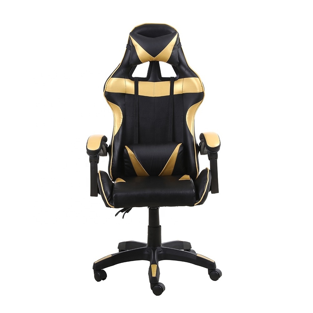 All Metal Linkage Cheap Wholesale Black yellow Gaming Racing chairs Office Game Gamer Seat Chairs office chairs