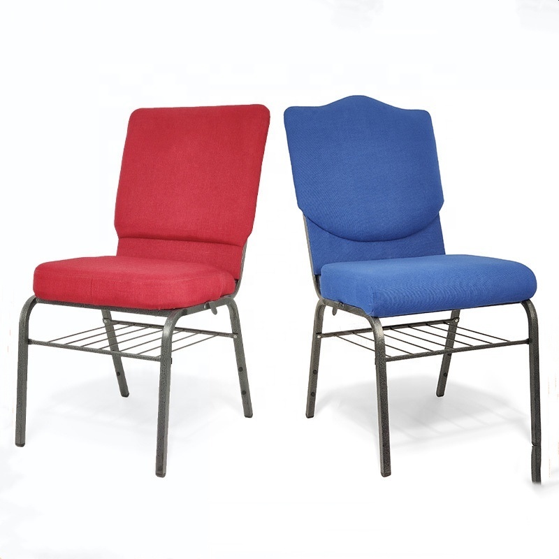 Colorful theater furniture cheap comfortable stacking church chairs