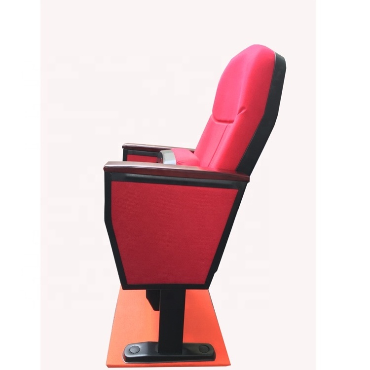 Factory supply used cinema theater chair seats with steel frame and fixed foot