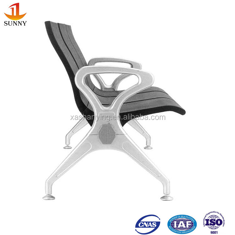 Soft PU 3 seats cheap price hospital airport chair waiting chairs