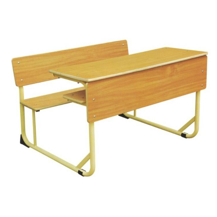 Cheap price school bench table/school furniture desk with bench