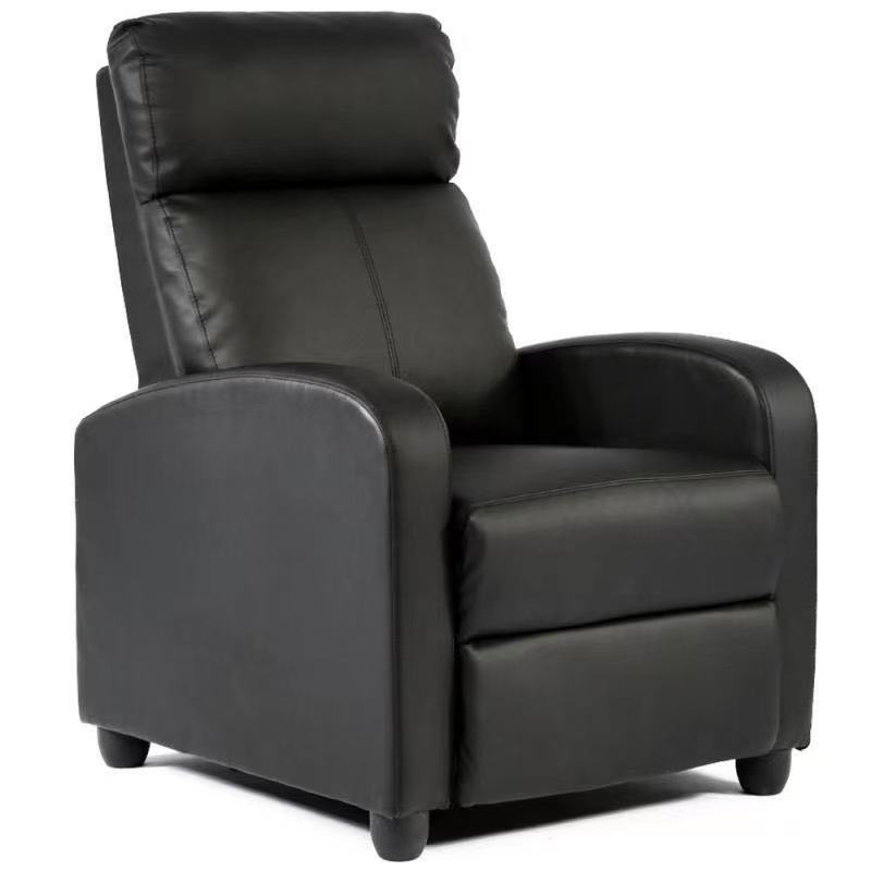 Electronic single recliner message sofa with reclining backrest