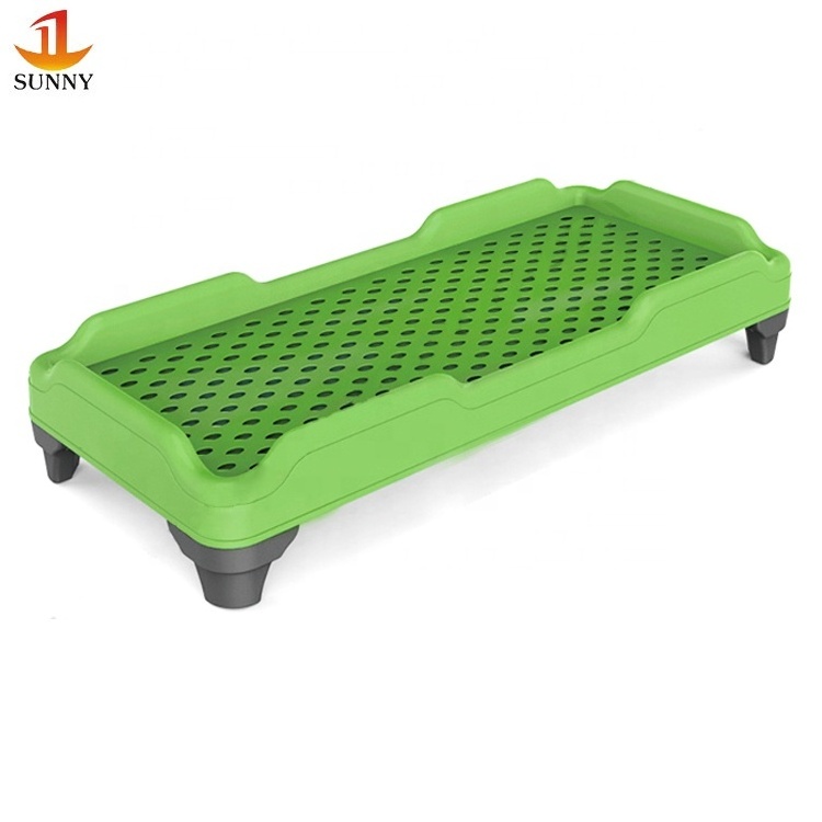 Firm structure school furniture cot bed for child