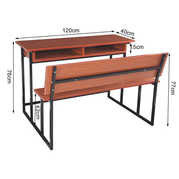 Best hot selling school bench with table school furniture for sale