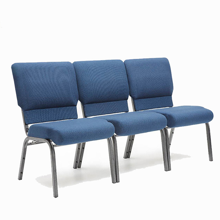 Hot Sale Used Interlocking Church Chairs with Bookshelf Theater Furniture High Density Mould Seat Cushion