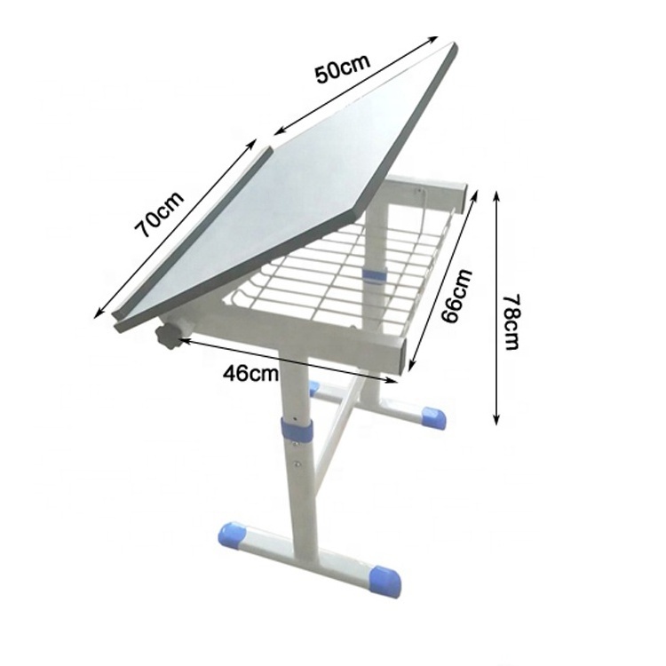 High school art classroom students using tables folding shaped drafting desk