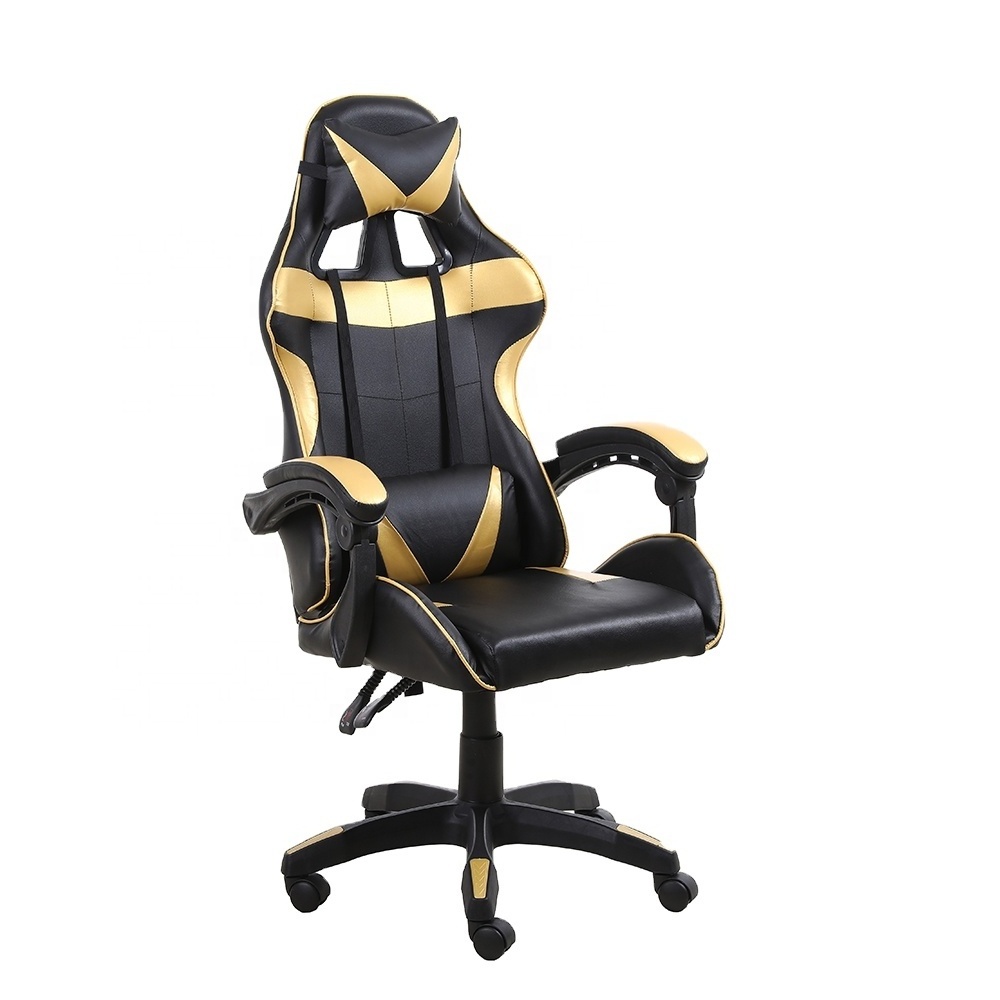 All Metal Linkage Cheap Wholesale Black yellow Gaming Racing chairs Office Game Gamer Seat Chairs office chairs