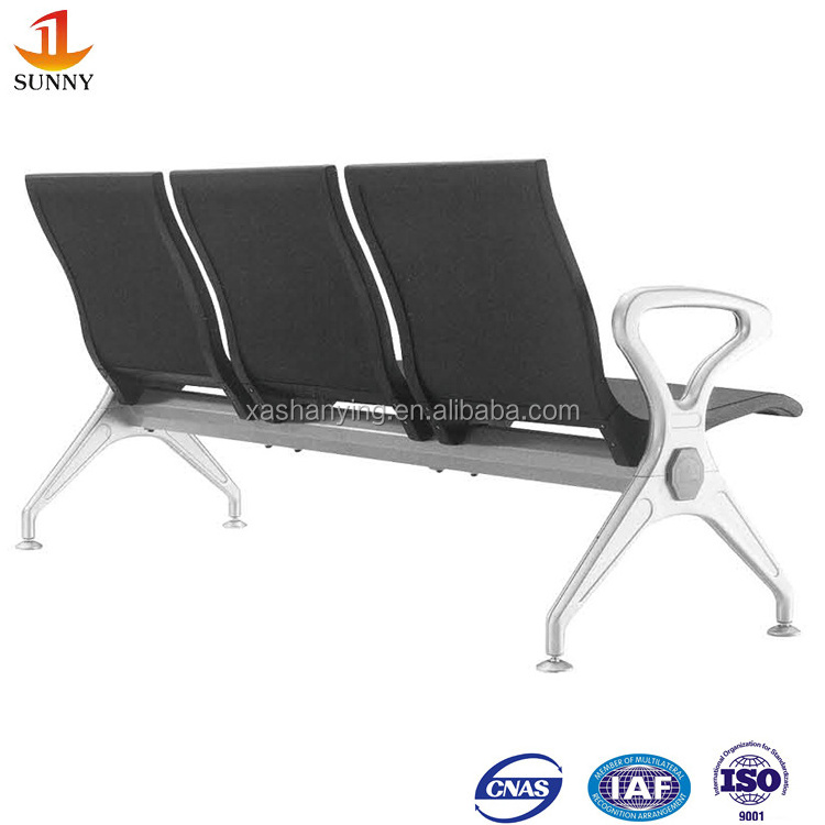 Soft PU 3 seats cheap price hospital airport chair waiting chairs