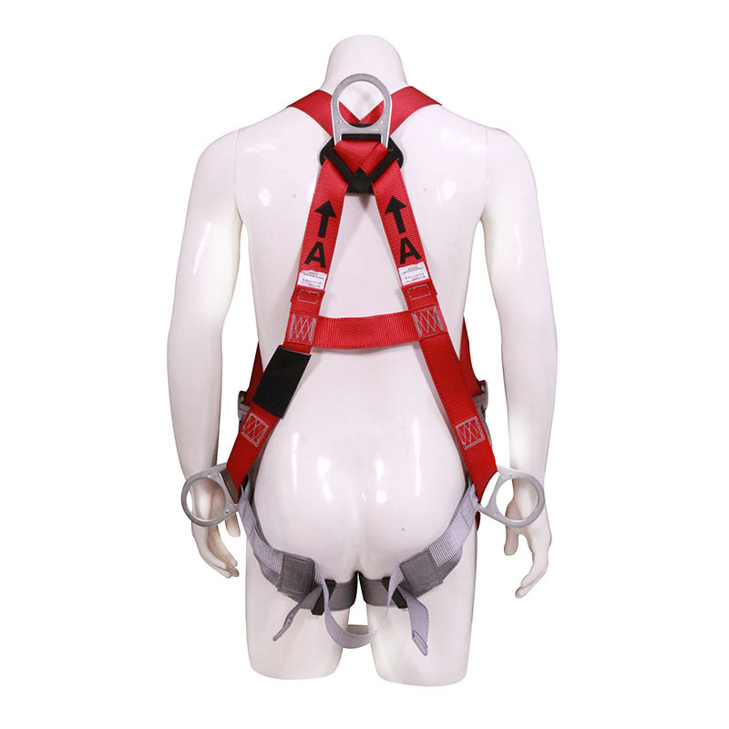 Construction Full body Safety Harness 1 D-Stab Lock Chest Buckle-Grommeted Led Straps