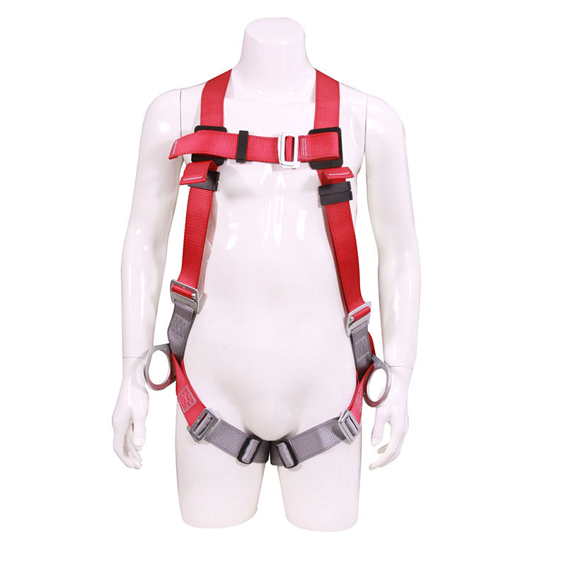 Construction Full body Safety Harness 1 D-Stab Lock Chest Buckle-Grommeted Led Straps