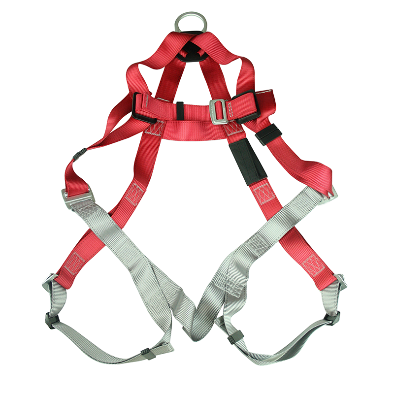 Construction Full body Safety Harness 1 D-Stab Lock Chest Buckle-Grommeted Led Straps