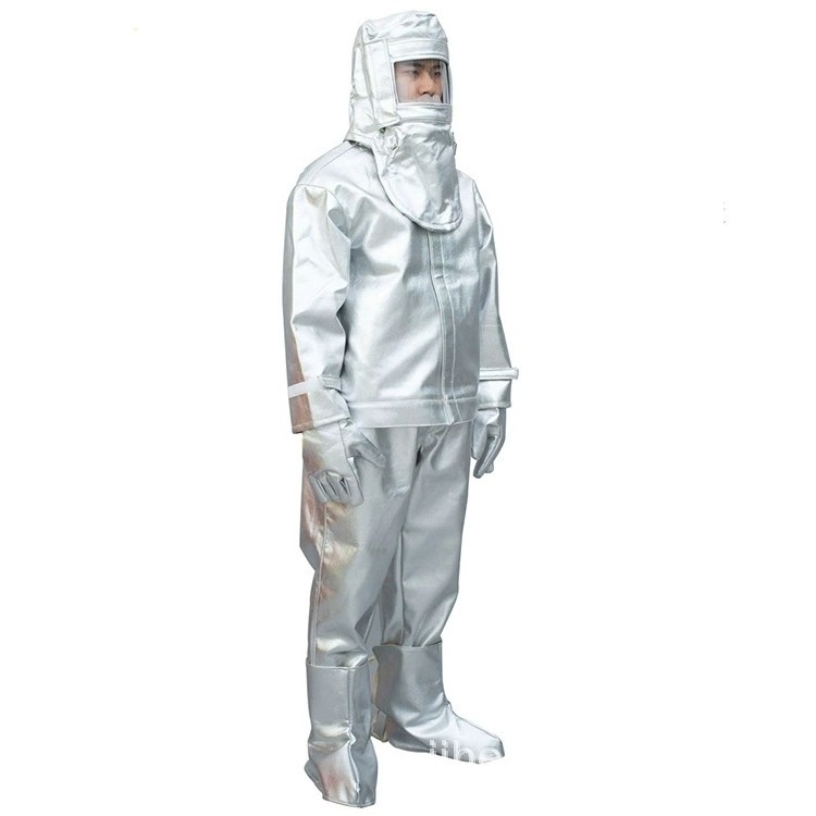 High-Temperature resistant suit aluminized fire performance clothing