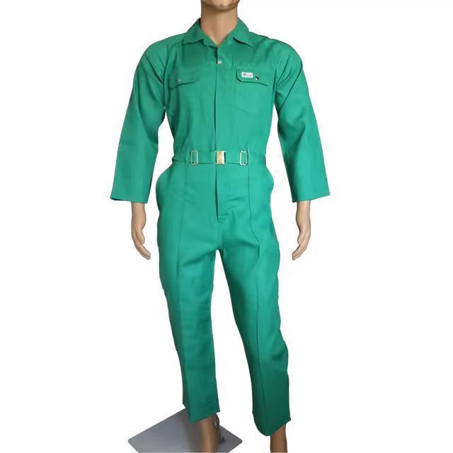 Wholesale blue safety coverall industrial workwear mechanics work suit with reflector