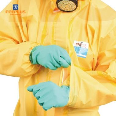 Acid  Alkali resistant Garment Material Chemical Processing Disposable Chemical Resistant Coveralls