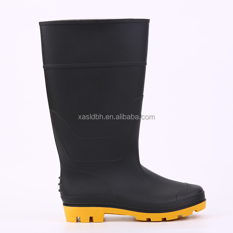 PVC high-top construction rain boots anti-smash and anti-puncture safety boots