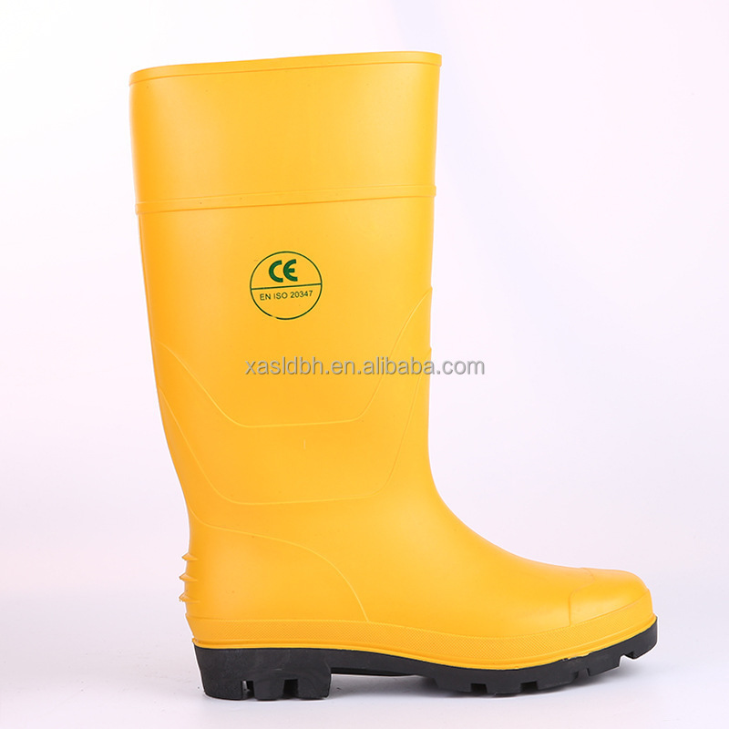 PVC high-top construction rain boots anti-smash and anti-puncture safety boots