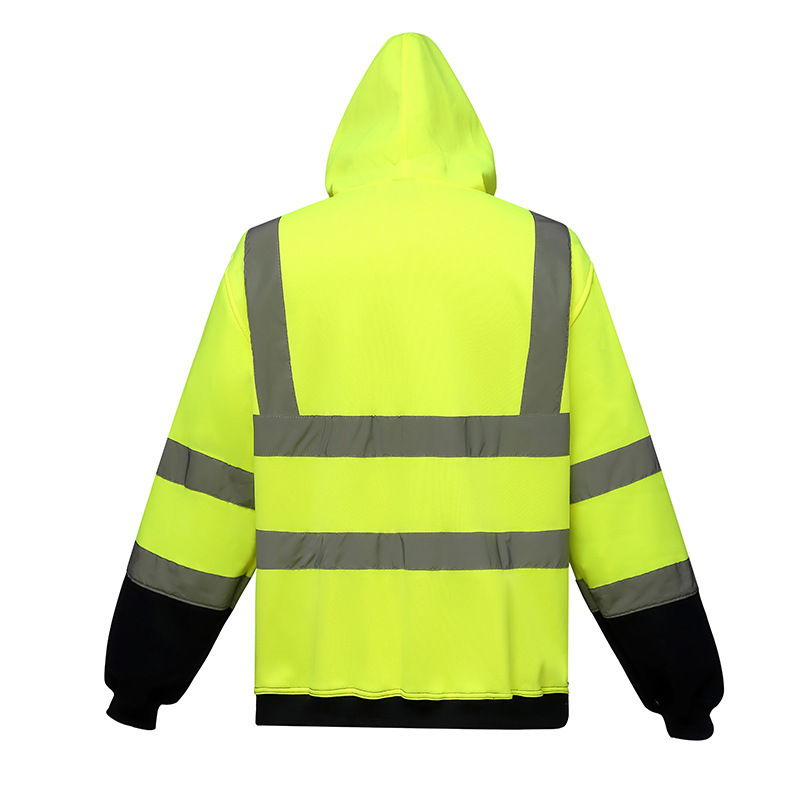 PPE PLUS Black Yellow Red Public Illuminated Construction Polyester Safety Vest with cheap price