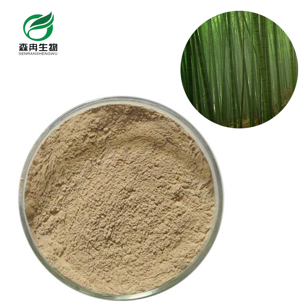 Pure natural organic Bamboo Leaf Extract Powder 70% Bamboo Silica Powder