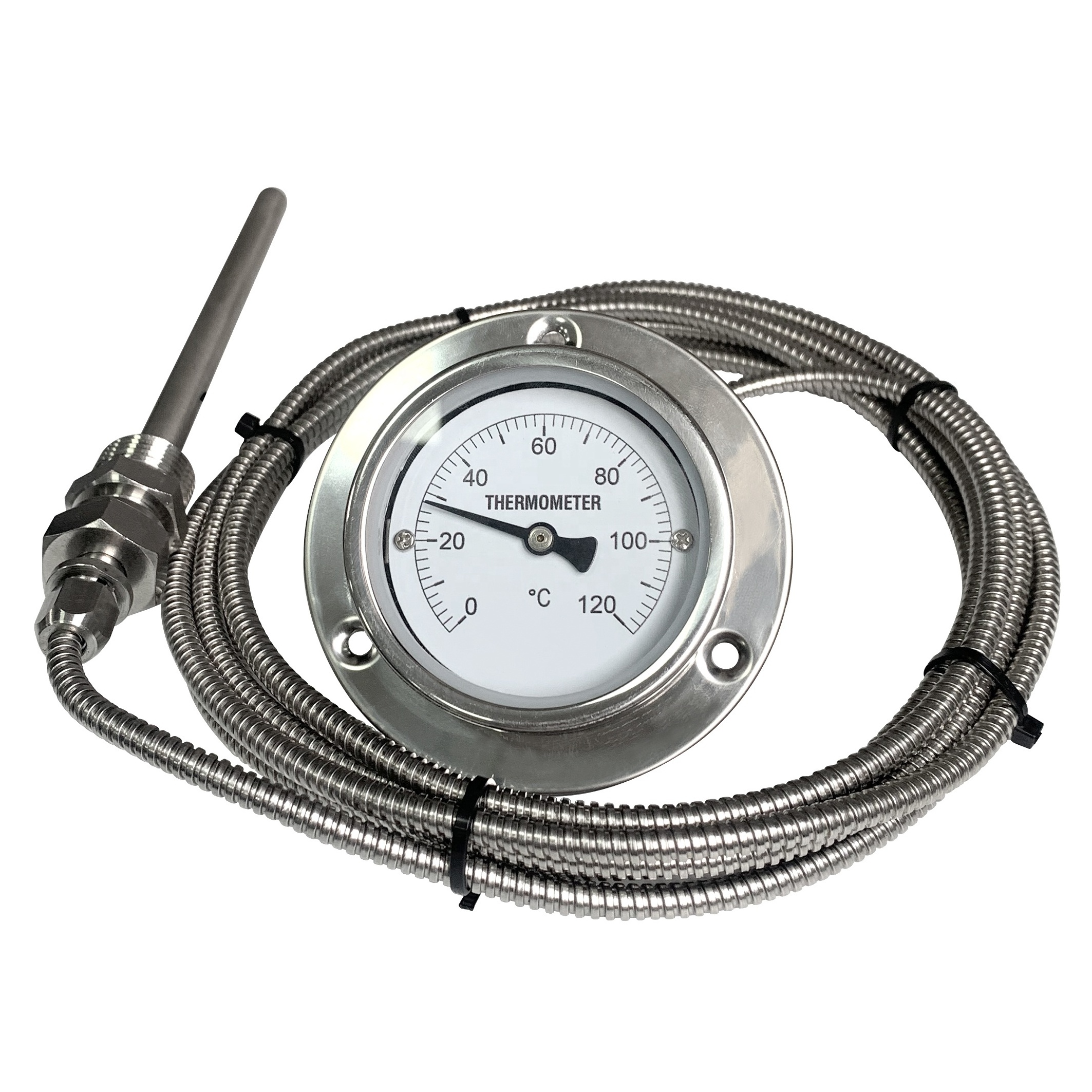 Stainless Steel Case Liquid-filled Bimetal Capillary Type Thermometer