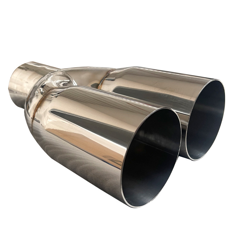 Stainless Steel 114mm 120mm 4 inch  3.5 inlet Car Muffler Pipe Exhaust Tip