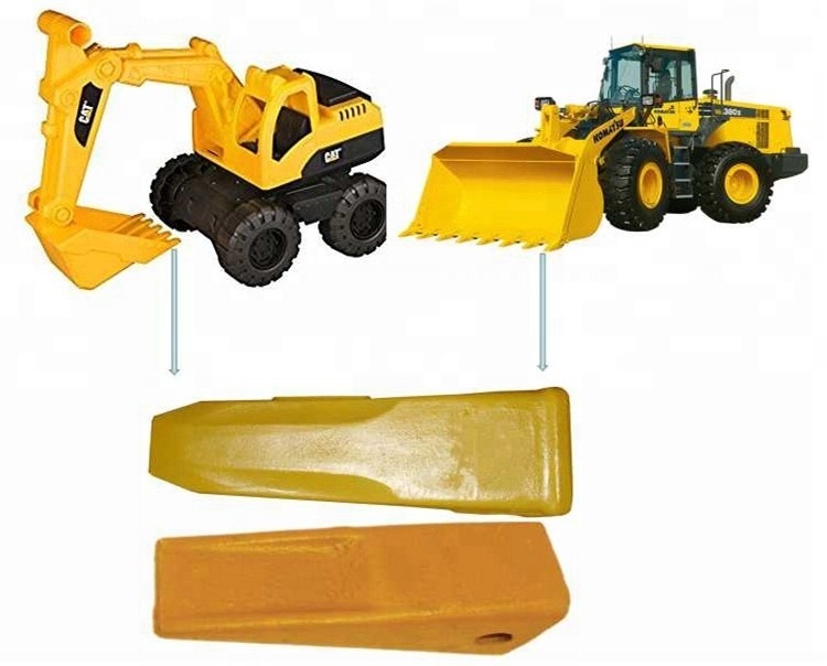 Alloy Steel Yellow Excavator Spare Parts Forged Excavator Bucket Teeth for 1U3252RC