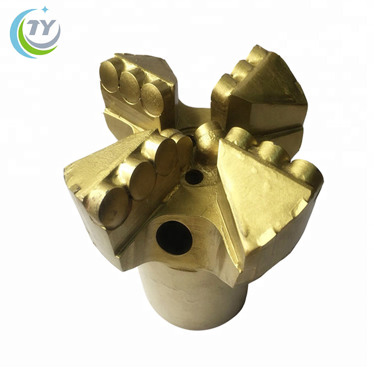 65mm 75mm Water Well Mining Non Core Pdc Drag Bit Concave Drill Bits