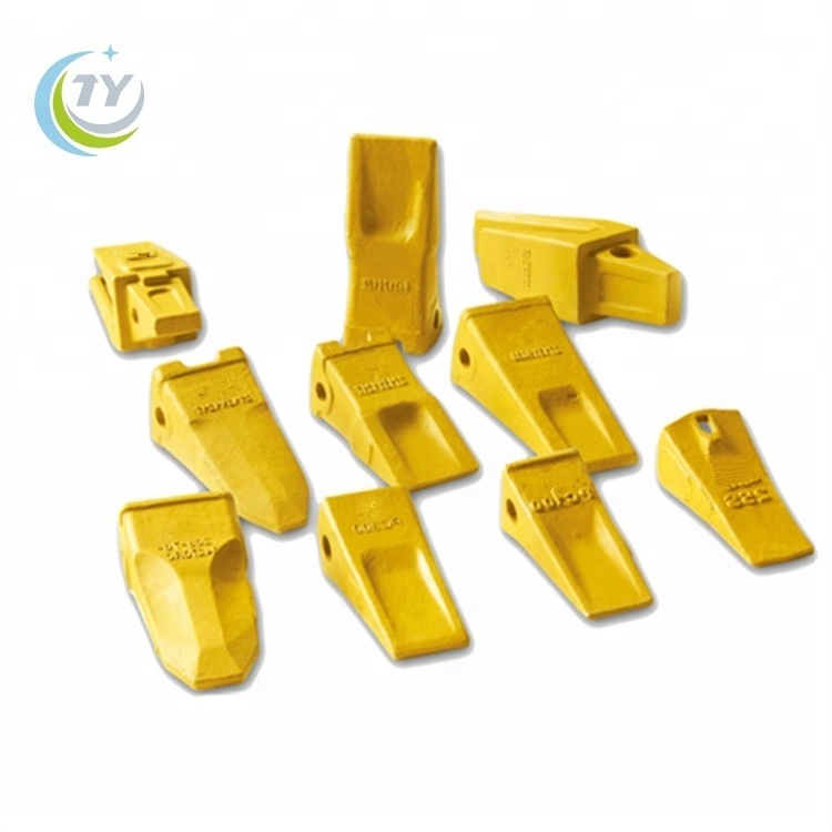 Alloy Steel Yellow Excavator Spare Parts Forged Excavator Bucket Teeth for 1U3252RC