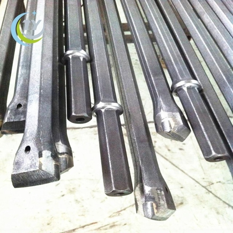 Mining integral drill rods or drill steel