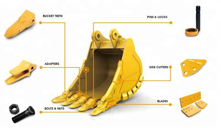 Casting bucket teeth adapters for Caterpillar 1U3252 bucket teeth