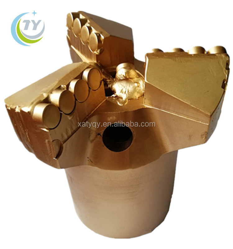 65mm 75mm Water Well Mining Non Core Pdc Drag Bit Concave Drill Bits