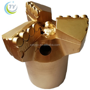 65mm 75mm Water Well Mining Non Core Pdc Drag Bit Concave Drill Bits