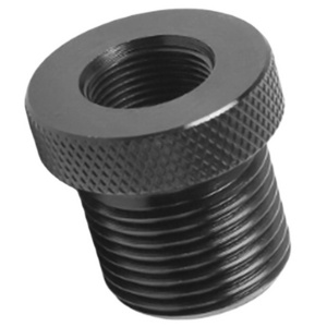 Good quality CNC Machined Black Steel Automotive knurling Oil Filter Screw Adapter factory price