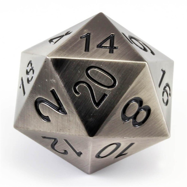 best price custom Printed Metal Dice for Role playing game and Board game