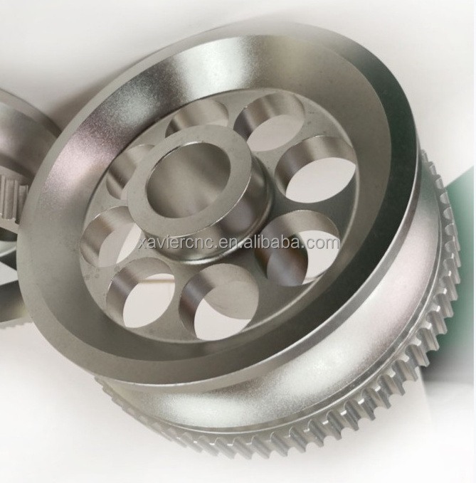 Oem Service 5-axis Cnc Machining Double Sheave V-belt pulley/supercharger pulley/10 inch v belt pulley