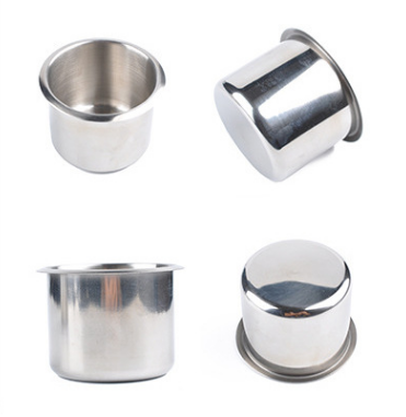 Good quality OEM small stainless steel universal drink cup holder for Sofa furniture desktop