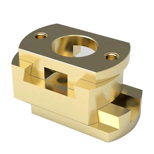 cnc machining T8 Old ham Shaft Couplings Flexible Square Brass Coupling For 3d Printer Ender3