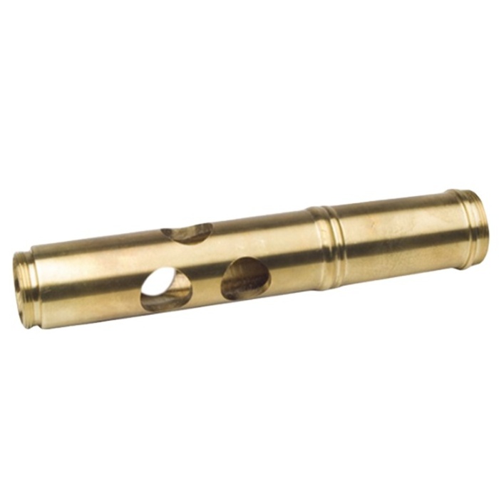 High precision CNC machined brass hollow thread Pipe Tube Components by your design