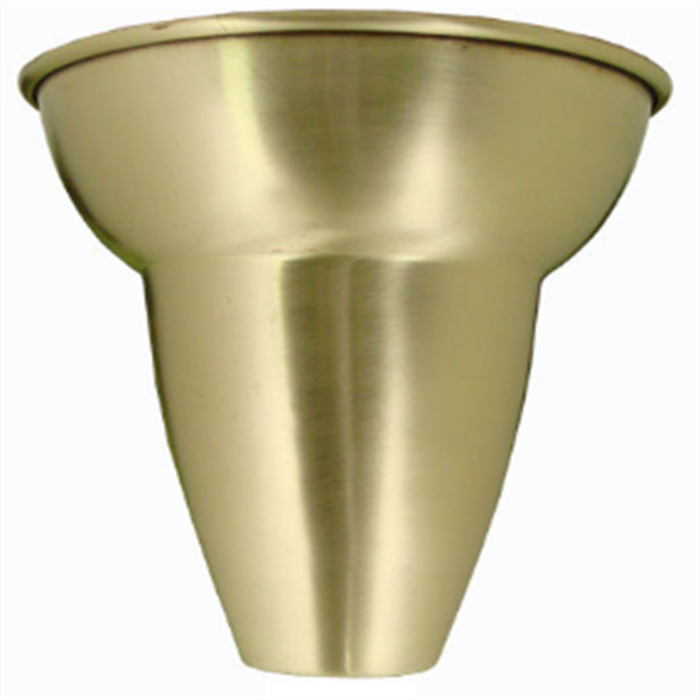 Good quality CNC brass spinning cone gourd shape lighting parts lamp shade by your design