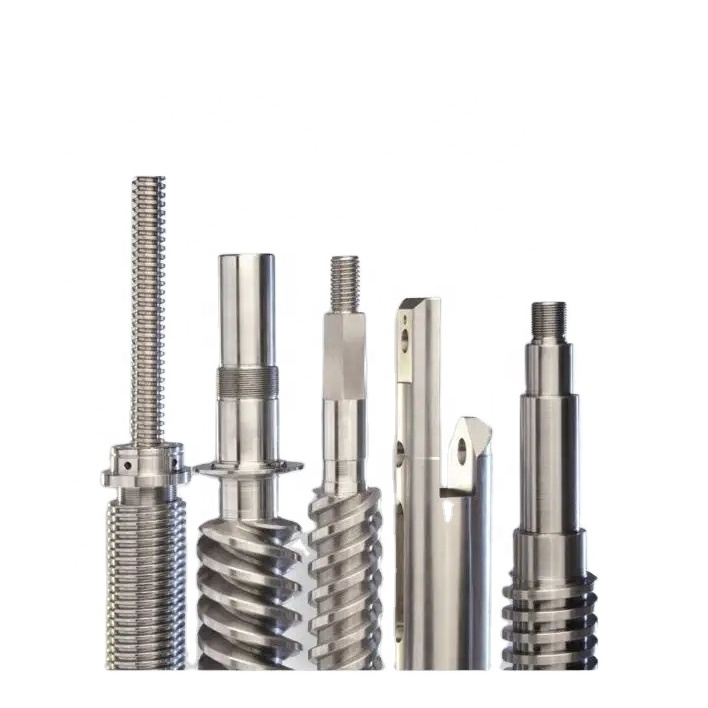 metal cnc machining custom self reversing screw shaft Endless Screw For Spinning Machines