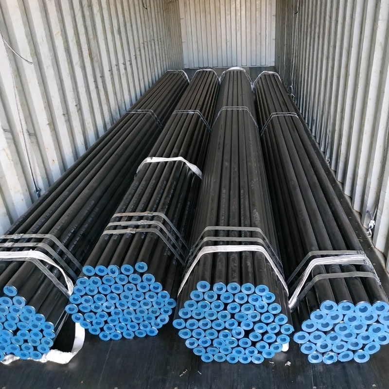 High pressure e355 schedule 80 seamless black carbon steel pipe tube