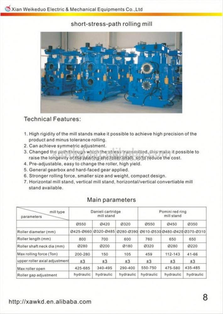 Hot rolling mill/hot rolling small round bar,square bar production line with electric heating furnace