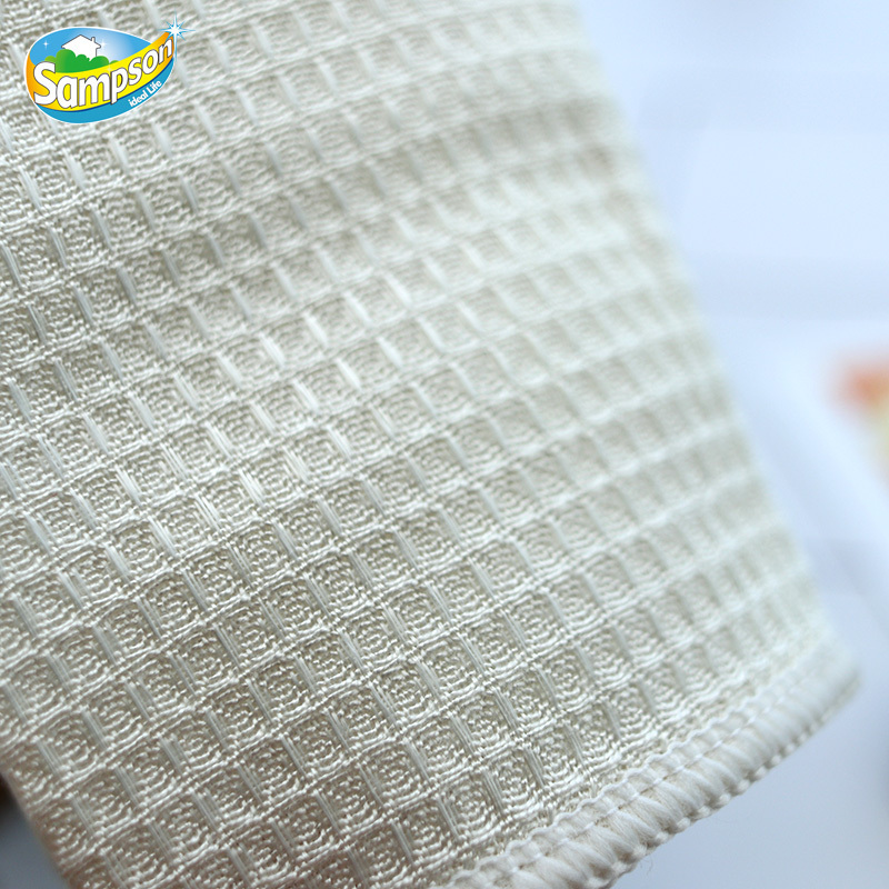 Multi-Use Reusable Kitchen Disposable Bamboo Fiber Cleaning Dish Cloths with Strong Oil Absorption Washable Reusable Towel